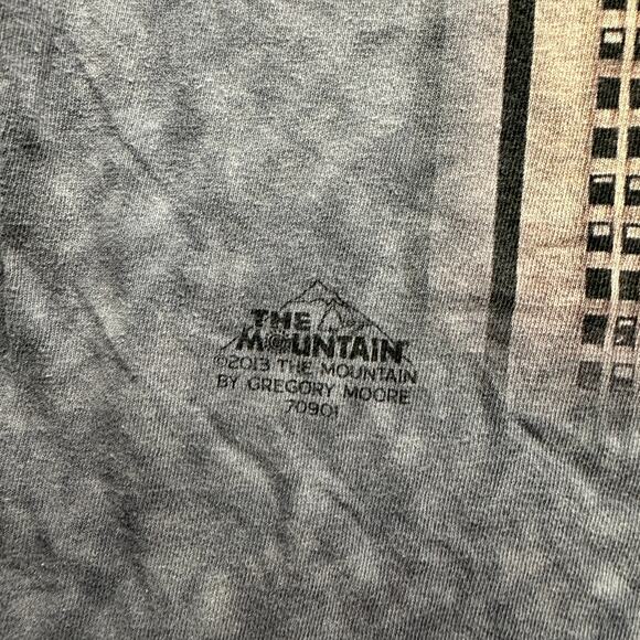 The Mountain King Cat Kitten Empire State Dark Gray Shirt Mens 2XL Short Sleeve - Picture 5 of 8